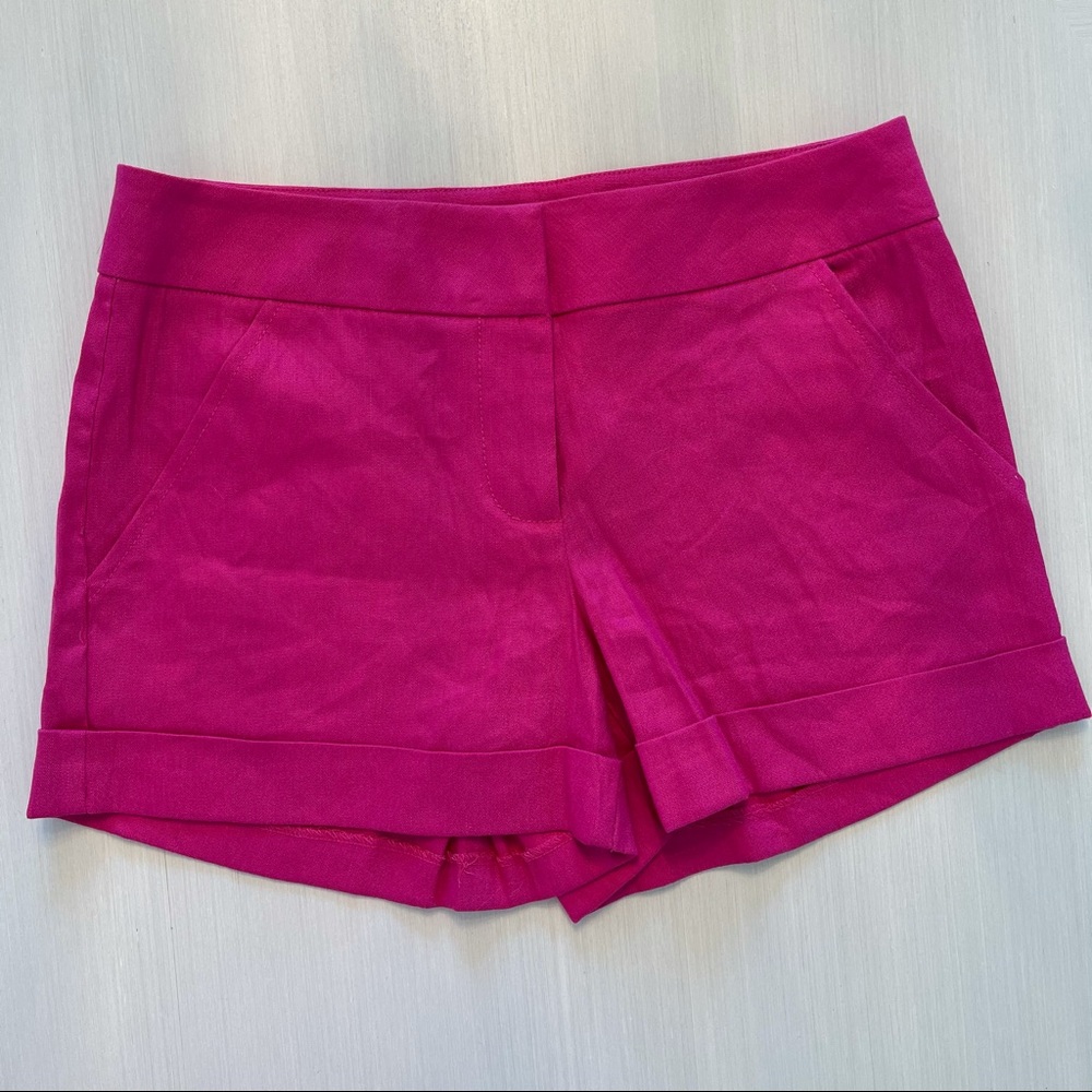 NWT Bebe fushia pink very berry linen shorts